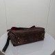 Mirror Quality Replica Balenciaga Le 7 Crossbody Bag in Brown Suede Clone
