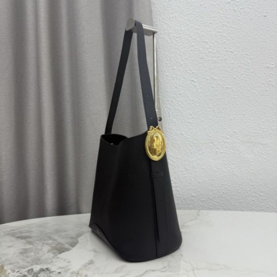 Mirror Quality Replica Dior Médaillon Medium Bucket Bag M1532 Black Clone