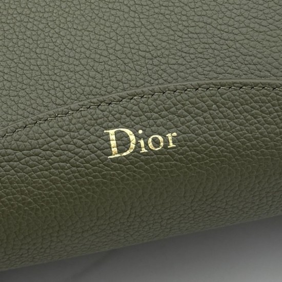 Mirror Quality Replica Dior Médaillon Medium Bucket Bag M1532 Dark Green Clone