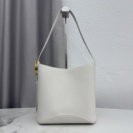 Mirror Quality Replica Dior Médaillon Medium Bucket Bag M1532 White Clone