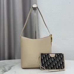 Mirror Quality Replica Dior Médaillon Medium Bucket Bag M1532 Beige Clone