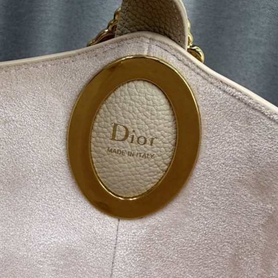 Mirror Quality Replica Dior Médaillon Medium Bucket Bag M1532 Beige Clone