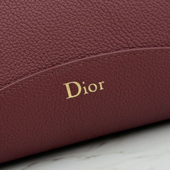 Mirror Quality Replica Dior Médaillon Medium Bucket Bag M1532 Burgundy Clone