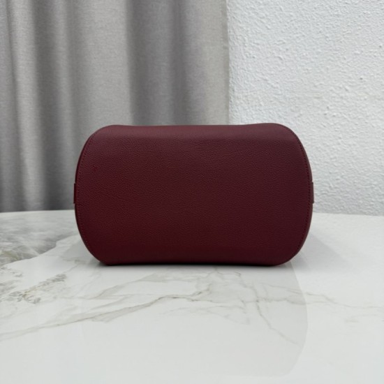 Mirror Quality Replica Dior Médaillon Medium Bucket Bag M1532 Burgundy Clone