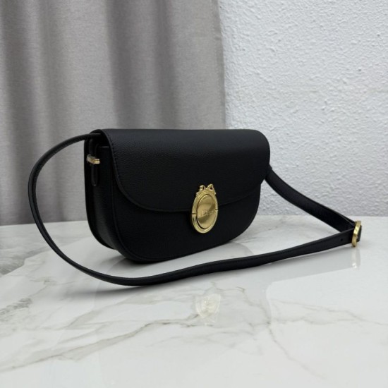 Luxury Replica Dior Medallion Crossbody Bag M3920 Black Knockoff Mirror Quality Replica Dior Medallion Crossbody Bag M3920 Black Clone