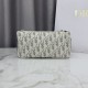 Mirror Quality Replica Dior Oblique Bow Chain clutch S2504 beige/gray Clone