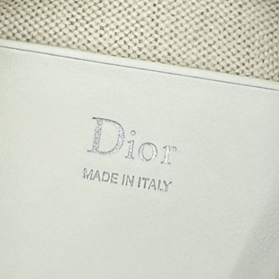 Mirror Quality Replica Dior Oblique Bow Chain clutch S2504 beige/gray Clone