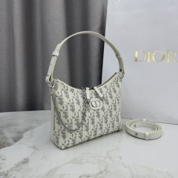 Mirror Quality Replica Dior 30 Montaigne Miss Caro Oblique shoulder bag beige/gray Clone