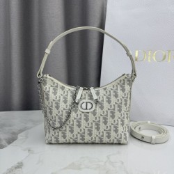 Mirror Quality Replica Dior 30 Montaigne Miss Caro Oblique shoulder bag beige/gray Clone