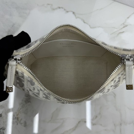 Luxury Replica Dior 30 Montaigne Miss Caro Oblique shoulder bag beige/gray Knockoff Mirror Quality Replica Dior 30 Montaigne Miss Caro Oblique shoulder bag beige/gray Clone