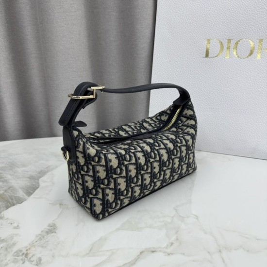Mirror Quality Replica Dior Nomad clutch S2424 Oblique blue Clone