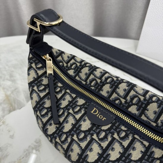 Mirror Quality Replica Dior Nomad clutch S2424 Oblique blue Clone