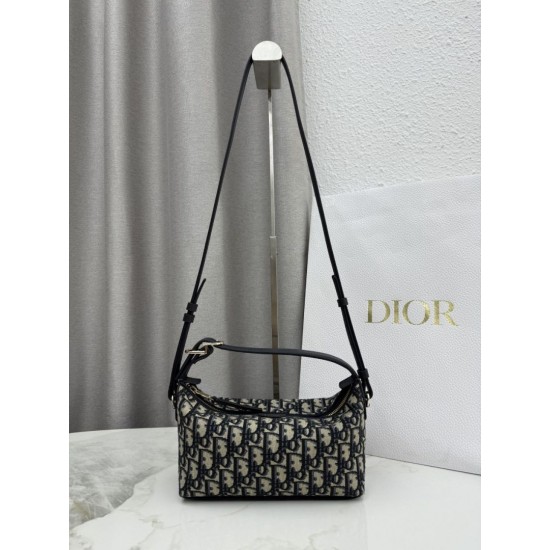 Mirror Quality Replica Dior Nomad clutch S2424 Oblique blue Clone