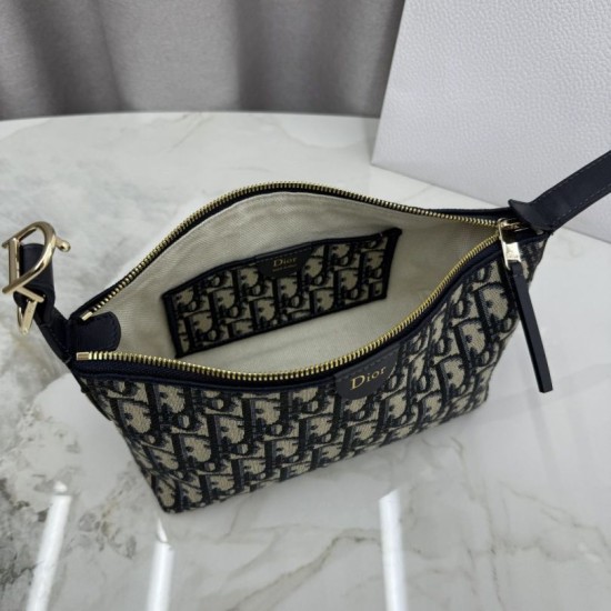 Mirror Quality Replica Dior Nomad clutch S2424 Oblique blue Clone