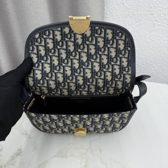 Luxury Replica Dior Medallion shoulder bag M3920 Oblique blue Knockoff Mirror Quality Replica Dior Medallion shoulder bag M3920 Oblique blue Clone