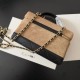Mirror Quality Replica Chanel 26P Travel Bag with Chain Brown Suede Clone