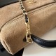 Mirror Quality Replica Chanel 26P Travel Bag with Chain Brown Suede Clone