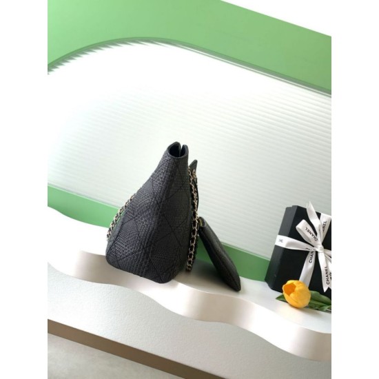 Mirror Quality Replica Chanel 2026 Woven Raffia Tote Bag AS6090 Apricot Clone