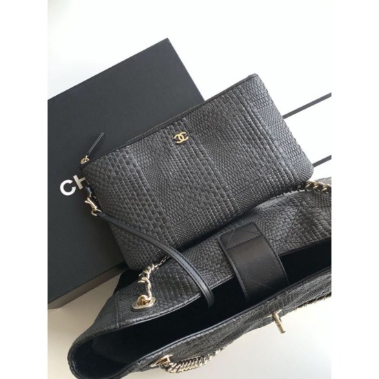 Mirror Quality Replica Chanel 2026 Woven Raffia Tote Bag AS6090 Apricot Clone