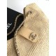 Mirror Quality Replica Chanel 2026 Woven Raffia Tote Bag AS6090 Black Clone
