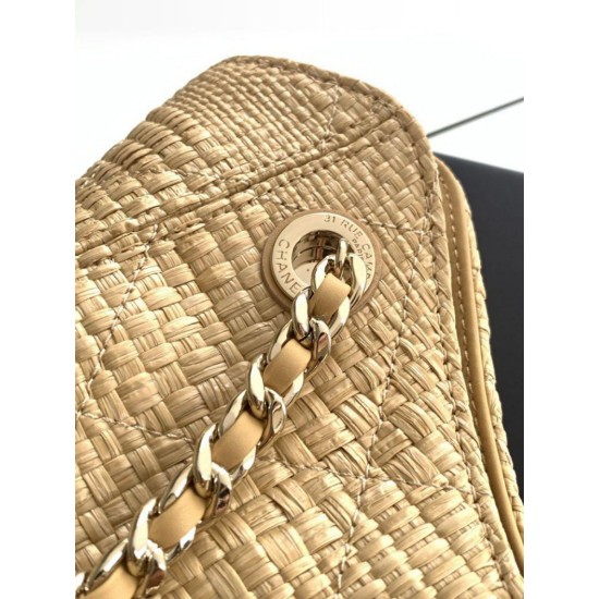Mirror Quality Replica Chanel 2026 Woven Raffia Tote Bag AS6090 Black Clone