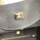 Mirror Quality Replica Chanel Small/Large Shopping Bag AS6095/AS6090 with Clutch Black Clone