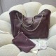 Mirror Quality Replica Chanel Small/Large Shopping Bag AS6095/AS6090 with Clutch Burgundy Clone
