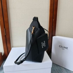 Mirror Quality Replica Celine Small Teen Hobo Shoulder Bag with Coin Purse Black Clone