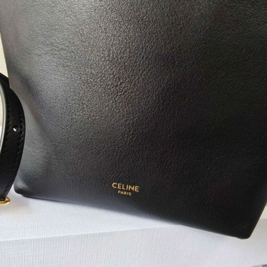 Mirror Quality Replica Celine Small Teen Hobo Shoulder Bag with Coin Purse Black Clone