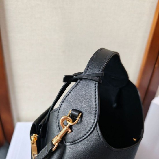 Mirror Quality Replica Celine Small Teen Hobo Shoulder Bag with Coin Purse Black Clone