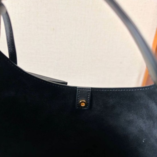 Mirror Quality Replica Celine Small Teen Hobo Shoulder Bag with Coin Purse Black Clone
