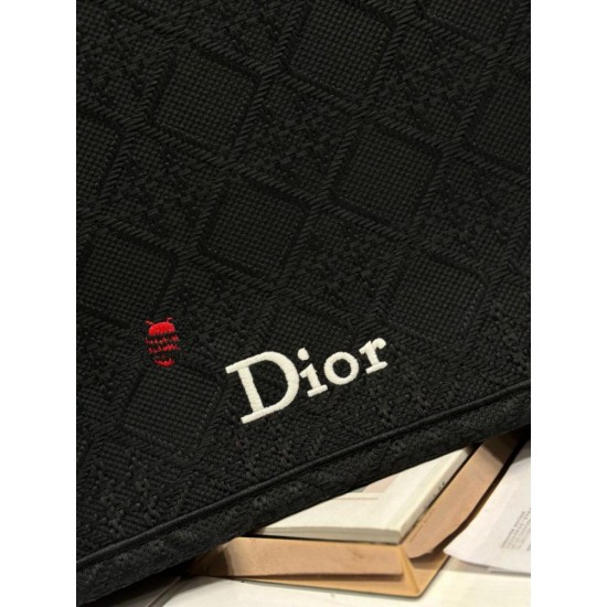 Mirror Quality Replica Dior Medium Book Tote Bag with Bee Strap Black Clone