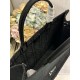 Mirror Quality Replica Dior Medium Book Tote Bag with Bee Strap Black Clone