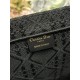 Mirror Quality Replica Dior Medium Book Tote Bag with Bee Strap Black Clone