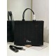 Mirror Quality Replica Dior Medium Book Tote Bag with Bee Strap Black Clone