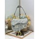Mirror Quality Replica Dior Saddle Oblique Embroidered Shoulder Bag Gray Clone