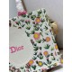 Mirror Quality Replica Dior Multicolored Book Tote Bag with Daisy Garden Embroidery and Pink Handle Clone