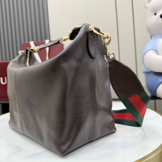 Mirror Quality Replica Gucci Large Brera Shoulder Bag 866938 Coffee Clone