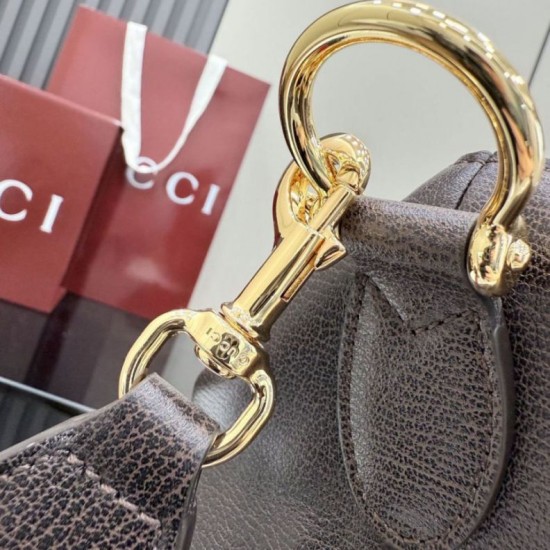 Mirror Quality Replica Gucci Large Brera Shoulder Bag 866938 Coffee Clone