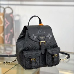 Mirror Quality Replica LV Backpack M47072 with MB163c premium chip Black Clone