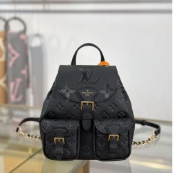 Mirror Quality Replica LV Backpack M47072 with MB163c premium chip Black Clone