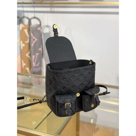 Mirror Quality Replica LV Backpack M47072 with MB163c premium chip Black Clone