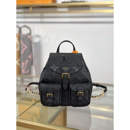 Mirror Quality Replica LV Backpack M47072 with MB163c premium chip Black Clone
