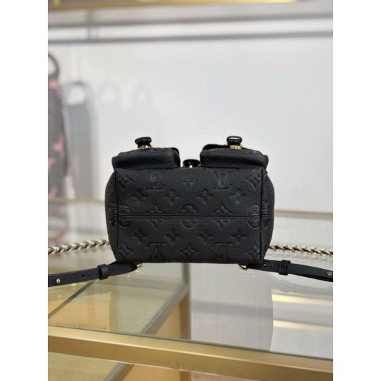 Mirror Quality Replica LV Backpack M47072 with MB163c premium chip Black Clone