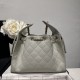 Mirror Quality Replica Chanel Hobo Drawstring Bucket Bag AS5293 White and Green Clone