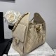 Mirror Quality Replica Chanel Hobo Drawstring Bucket Bag AS5293 Beige Clone