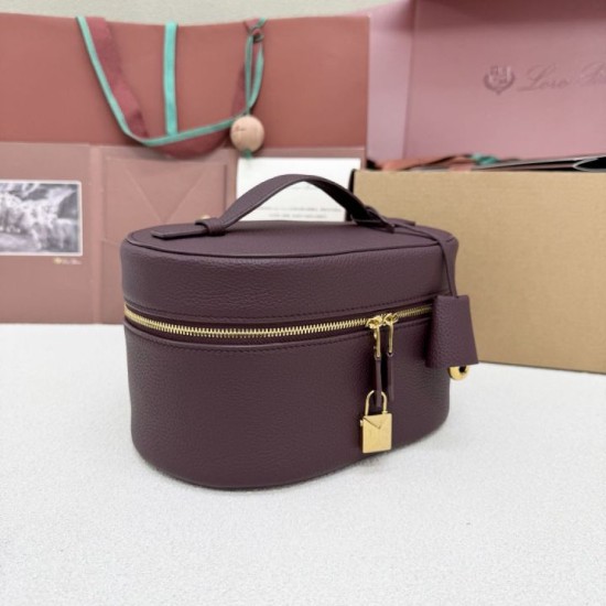 Mirror Quality Replica Loro Piana Extra Vanity Case Burgundy Clone