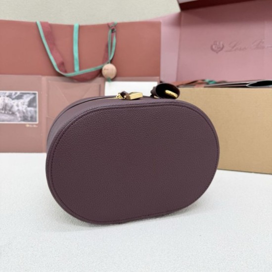 Mirror Quality Replica Loro Piana Extra Vanity Case Burgundy Clone