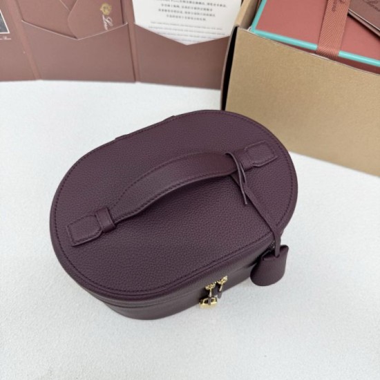 Mirror Quality Replica Loro Piana Extra Vanity Case Burgundy Clone