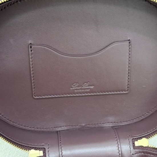 Mirror Quality Replica Loro Piana Extra Vanity Case Burgundy Clone